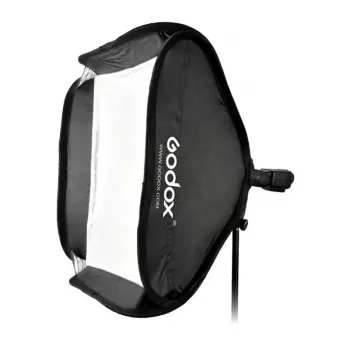 Godox SFGV8080 softbox argento 80x80cm con attacco Bowens, griglia 40°, diffusore interno ed esterno, montaggio rapido