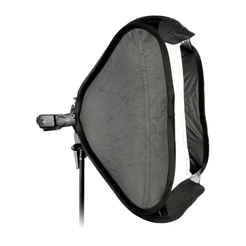 Godox SFUV5050 softbox quadrata pieghevole 50x50cm con attacco tipo S, interno argentato, diffusori rimovibili e borsa