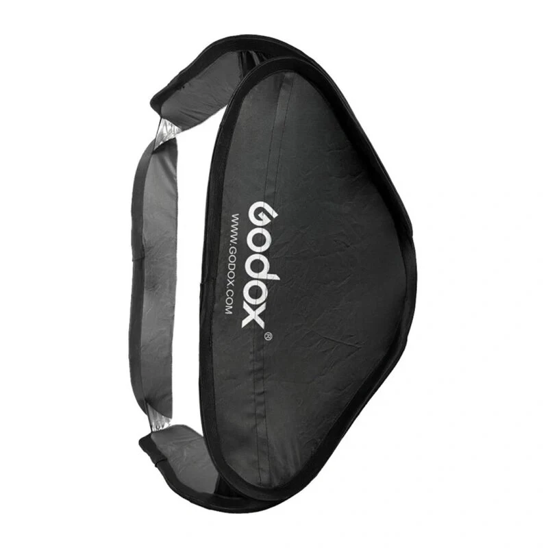 Godox SFUV5050 softbox quadrata pieghevole 50x50cm con attacco tipo S, interno argentato, diffusori rimovibili e borsa