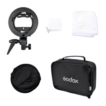 Godox SFUV6060 staffa S-Type per speedlite con softbox 60x60cm e borsa kit