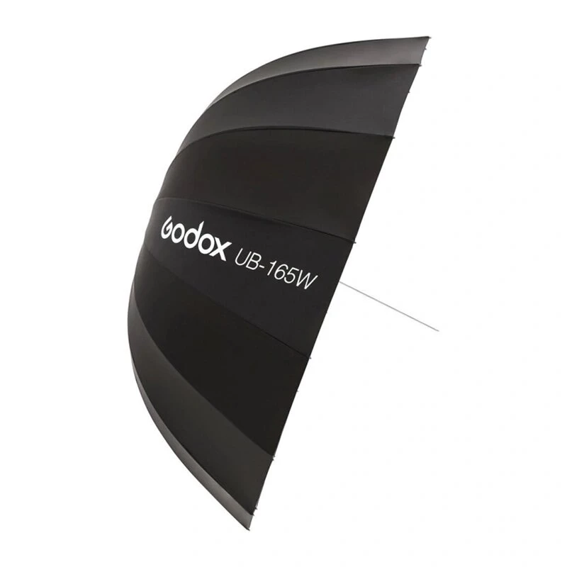 GODOX UB-165W ombrello parabolico riflettente da 165cm con 16 stecche argentate e custodia