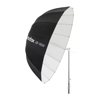 GODOX UB-165W ombrello parabolico riflettente da 165cm con 16 stecche argentate e custodia