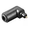 Goobay 11925 adattatore audio digitale Toslink ottico a 90° femmina a maschio nero
