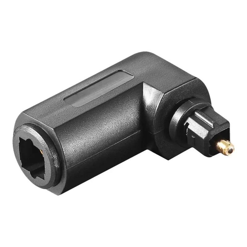 Goobay 11925 adattatore audio digitale Toslink ottico a 90° femmina a maschio nero