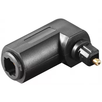 Goobay 11925 adattatore audio digitale Toslink ottico a 90° femmina a maschio nero