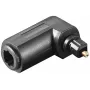 Goobay 11925 adattatore audio digitale Toslink ottico a 90° femmina a maschio nero