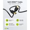 Goobay 80105 cavo HDMI Soft High-Speed con Ethernet - 5m nero