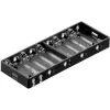 Goobay BH AA 10xL portabatterie passivo per 10 batterie AA, collegamento in serie, uscita 15V, nero 11986