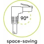 Goobay cavo patch CAT 6A S/FTP, 1x angolare 90°, bianco, 10 m, LSZH, rame 51568
