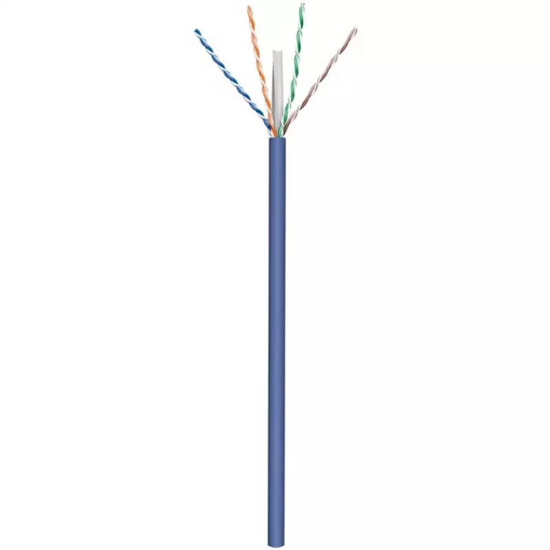 Cavo di rete Goobay CAT 6a U/UTP 50 m blu - rame massiccio, AWG 23/1, LSZH (96092)