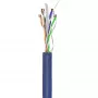 Cavo di rete Goobay CAT 6a U/UTP 50 m blu - rame massiccio, AWG 23/1, LSZH (96092)
