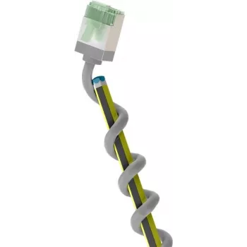 Goobay cavo patch CAT 8.1 ultra flessibile slim U/FTP, grigio, 0,25 m 74344