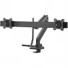 GOOBAY supporto da scrivania per doppio monitor Office (nero)
