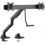GOOBAY supporto da scrivania per doppio monitor Office (nero)