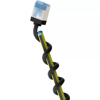 GOOBAY Cavo patch Cat.6a Slim ultraflessibile, U/FTP (nero, 2m, connettori extra-corti) 74319