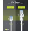 GOOBAY cavo patch slim Cat.6a ultra flessibile U/FTP, bianco, 5 m, connettori extra corti