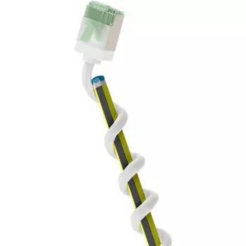 Goobay cavo patch CAT 8.1 Slim U/FTP ultraflex, 0,5 m, bianco, connettori extra-corti, 40 Gbps 74359