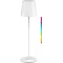 Goobay lampada da tavolo LED senza fili, taglia M, 38 cm, RGBW, bianco (76568)