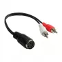 Good Connections adattatore audio connettore femmina DIN 5 pin a 2 connettori maschio RCA - 0,2 m