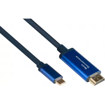 Good Connections GC 4520-CSF015B cavo adattatore USB-C su HDMI, 4K@60Hz, 1,5m, nero