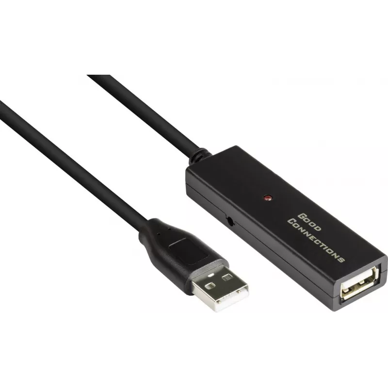 Good Connections GC-M0134 Cavo di prolunga USB 2.0 20 m nero con amplificatore di segnale