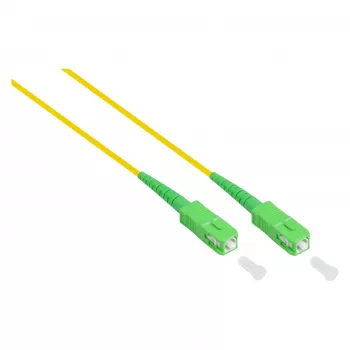 Good Connections OS2 Singlemode 9/125µm SC/SC cavo patch in fibra ottica simplex, LSZH, giallo, 15m