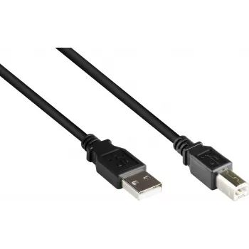 Good Connections Cavo USB 2.0 A a B, 0,25 m, nero