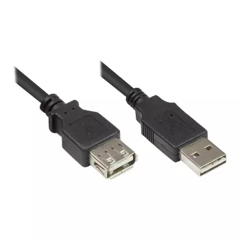 Good Connections cavo prolunga USB 2.0 EASY connettore maschio A a connettore femmina A, nero, 0,5 m