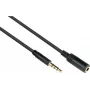 GoodConnections cavo prolunga audio TRRS 3,5mm a 4 poli, connettore maschio a femmina, 3m, nero AS-35V4B3