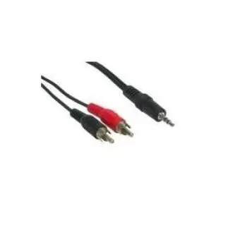 GoodConnections cavo audio jack stereo 3,5mm a 2x RCA maschio 2,5m nero AS-352C