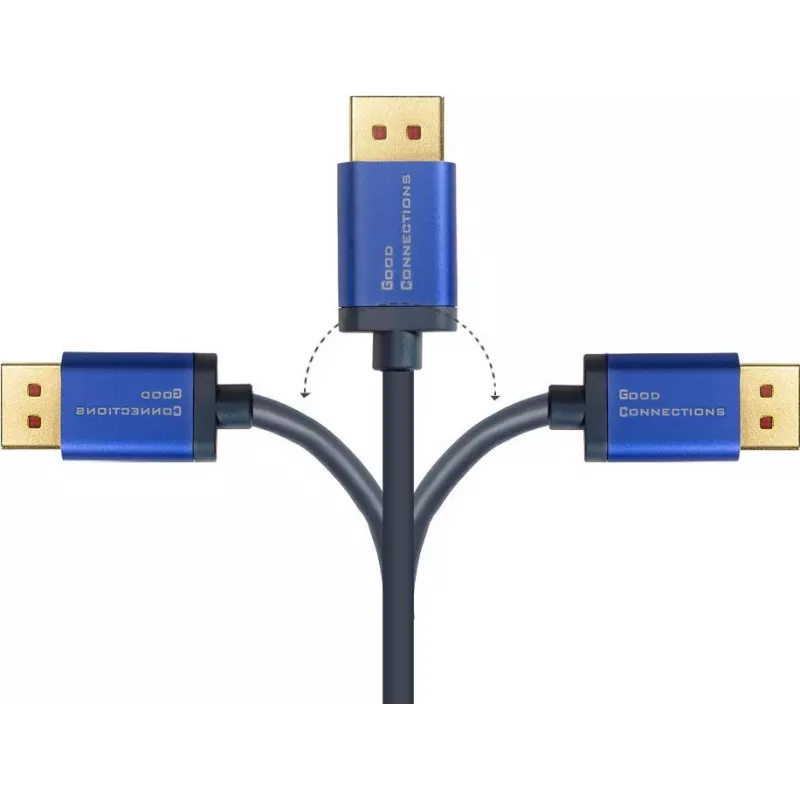GoodConnections Alcasa 4824-SF010B Cavo Mini DisplayPort su DisplayPort 1m blu 4K@60Hz