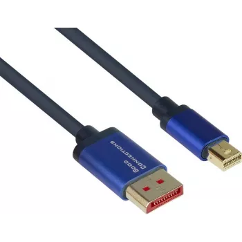 GoodConnections Alcasa 4824-SF010B Cavo Mini DisplayPort su DisplayPort 1m blu 4K@60Hz