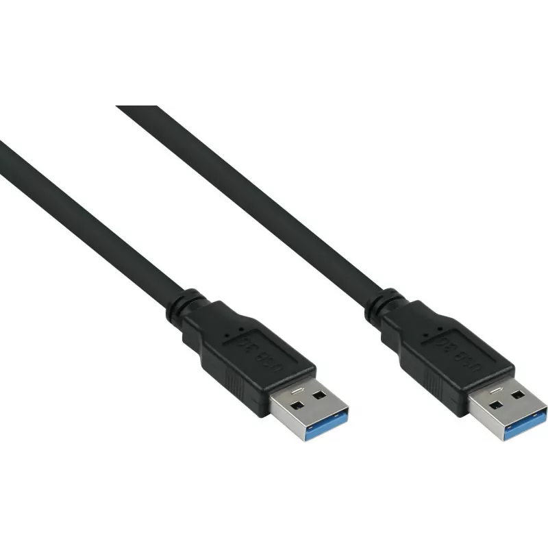 GoodConnections Alcasa UK30P-AA-030S cavo USB 3.2 Gen 1 - USB-A a USB-A, 3 m, nero