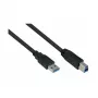 GoodConnections Alcasa UK30P-AB-050S Cavo USB 3.2 Gen 1, USB-A a USB-B, 5m, nero