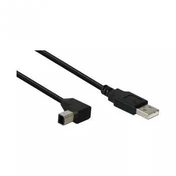 GoodConnections Alcasa Cavo USB 2.0 A a B angolato, 5 m, nero