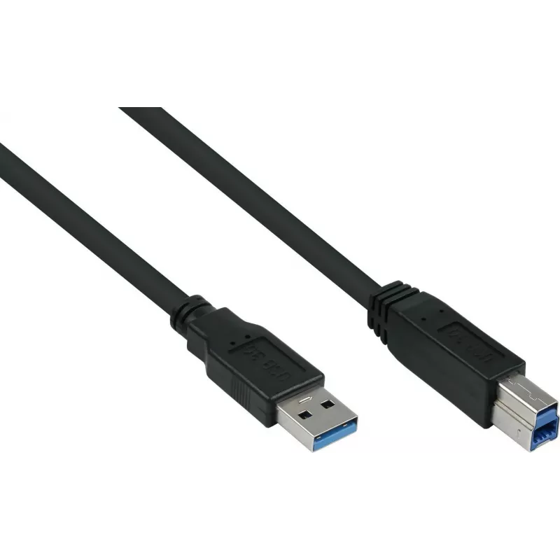 GoodConnections Alcasa cavo USB 3.2 Gen 1 A su B 1,8 m nero