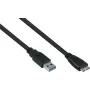GoodConnections Alcasa cavo USB 3.2 Gen 1, USB-A a Micro-B, 3 m, nero UK30P-AMB-030S