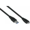 GoodConnections Alcasa cavo USB 3.2 Gen 1, USB-A su Micro-USB B, 1 m, nero
