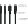GoodConnections Alcasa cavo USB 3.2 Gen 1, USB-A su Micro-USB B, 1 m, nero