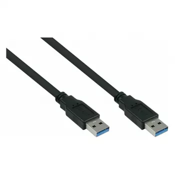 GoodConnections Alcasa cavo patch USB 3.2 Gen 1 Type-A a Type-A 0,5 m nero (UK30P-AA-005S)