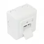 GoodConnections presa di rete Cat.6, 2xRJ45, schermata, da parete, ingresso cavo verticale, bianco segnale RAL9003 (GC-N0026)