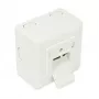 GoodConnections presa di rete a parete Cat.6, 2xRJ45, schermata, da parete, bianco perla RAL1013, GC-N0027