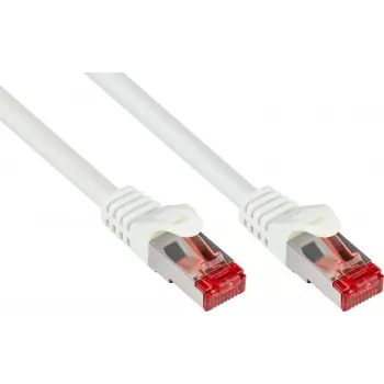 GoodConnections Cavo patch Cat.6 S/FTP con protezione anti-piega, PiMF, PVC, 250MHz, bianco, 20m (8060-200W)