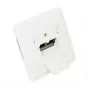 GoodConnections presa di rete a parete Cat.6A 2xRJ45 schermata da incasso ingresso cavo verticale bianco segnale RAL9003