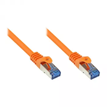 GoodConnections cavo patch Cat. 6A S/FTP con protezione linguetta, halogen-free, arancione, 15 m