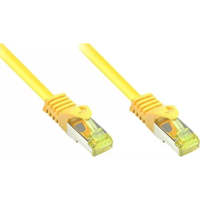 GoodConnections Cavo patch Cat.7 RJ45 - 25m, giallo, S/FTP PiMF, senza alogeni, 600MHz (8070R-250Y)