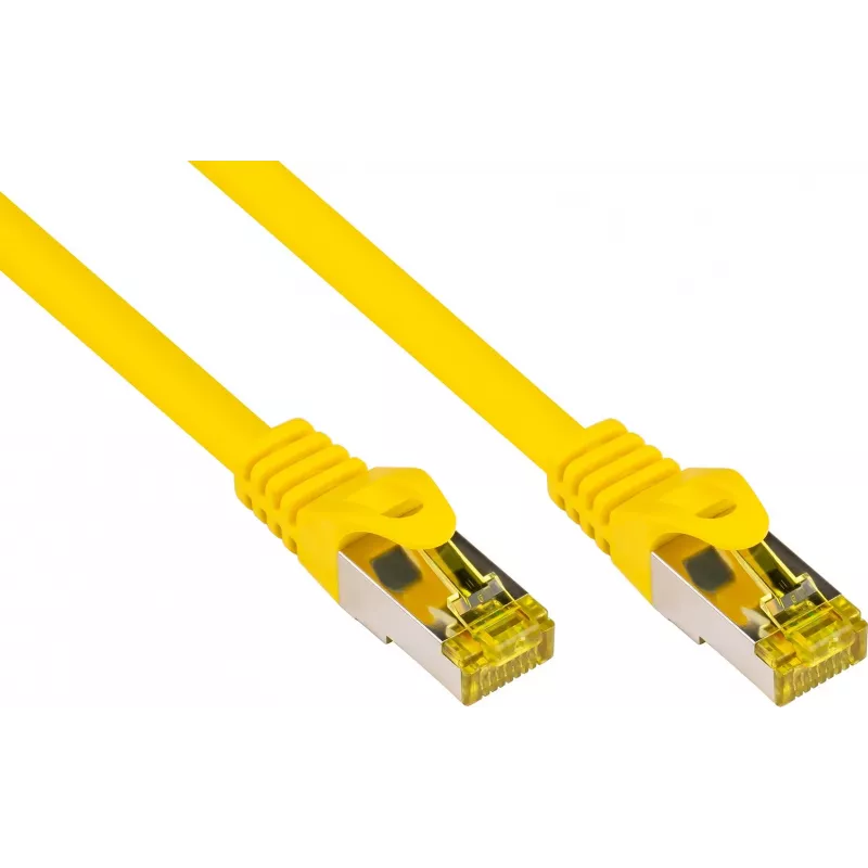 GoodConnections Cavo patch Cat.7 RJ45 - 25m, giallo, S/FTP PiMF, senza alogeni, 600MHz (8070R-250Y)