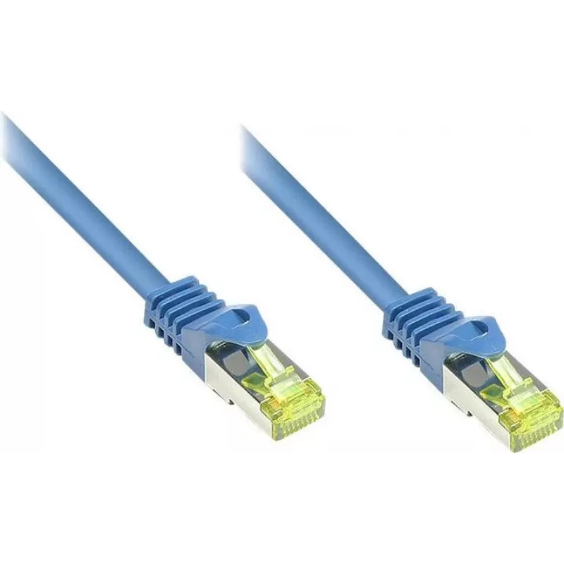 GoodConnections cavo patch RJ45 Cat.7 S/FTP, 15m, blu, senza alogeni, 600MHz, protezione linguetta 8070R-150B