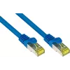 GoodConnections cavo patch RJ45 Cat.7 S/FTP, 15m, blu, senza alogeni, 600MHz, protezione linguetta 8070R-150B