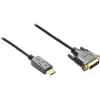 GoodConnections Cavo di collegamento DisplayPort su DVI-D 24+1 - Contatti placcati oro 24K - OFC - Nero - 5 m